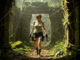 Lara Croft au milieu des ruines