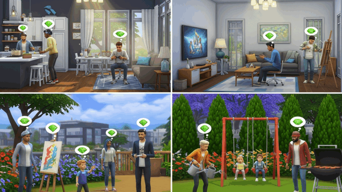 Gameplay d’un jeu comme Les Sims