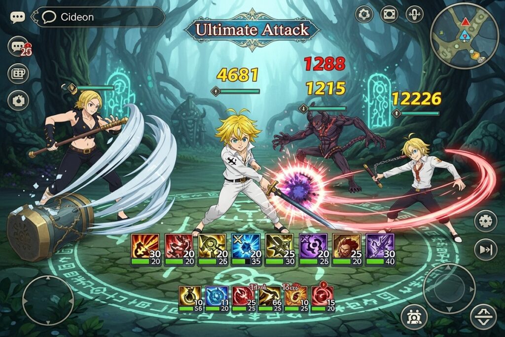 système de combat similaire a The Seven Deadly Sins: The Origin