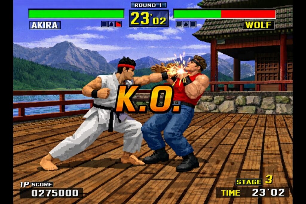 gameplay d’un jeu similaire à Virtua Fiighter