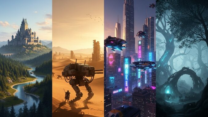 univers de jeux en monde ouvert