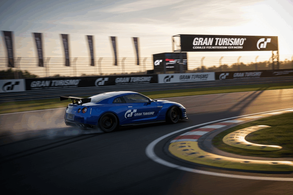 Gameplay d’un jeu de course comme Gran Turismo