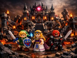 vue panoramique similaire au set LEGO The Legend of Zelda