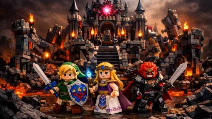 vue panoramique similaire au set LEGO The Legend of Zelda