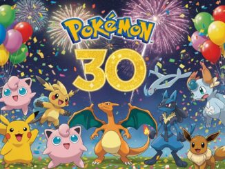 Composition célébrative inspirée d’un logo Pokémon