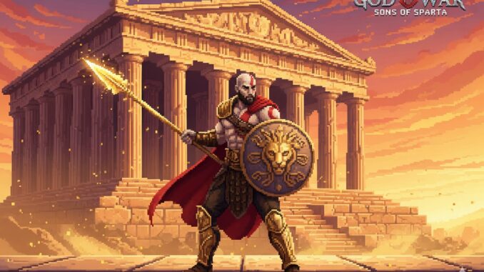 Kratos en armure comme dans God of War Sons of Sparta