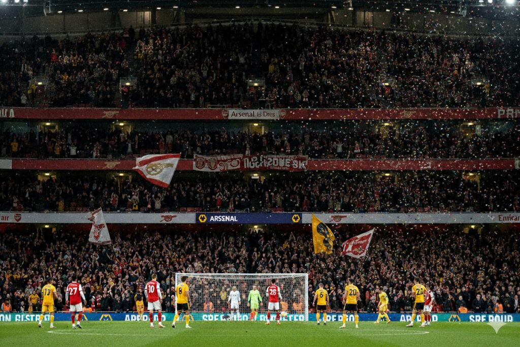 Match de Premier League Arsenal vs Wolverhampton