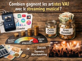 Illustration du financement des artistes via streaming