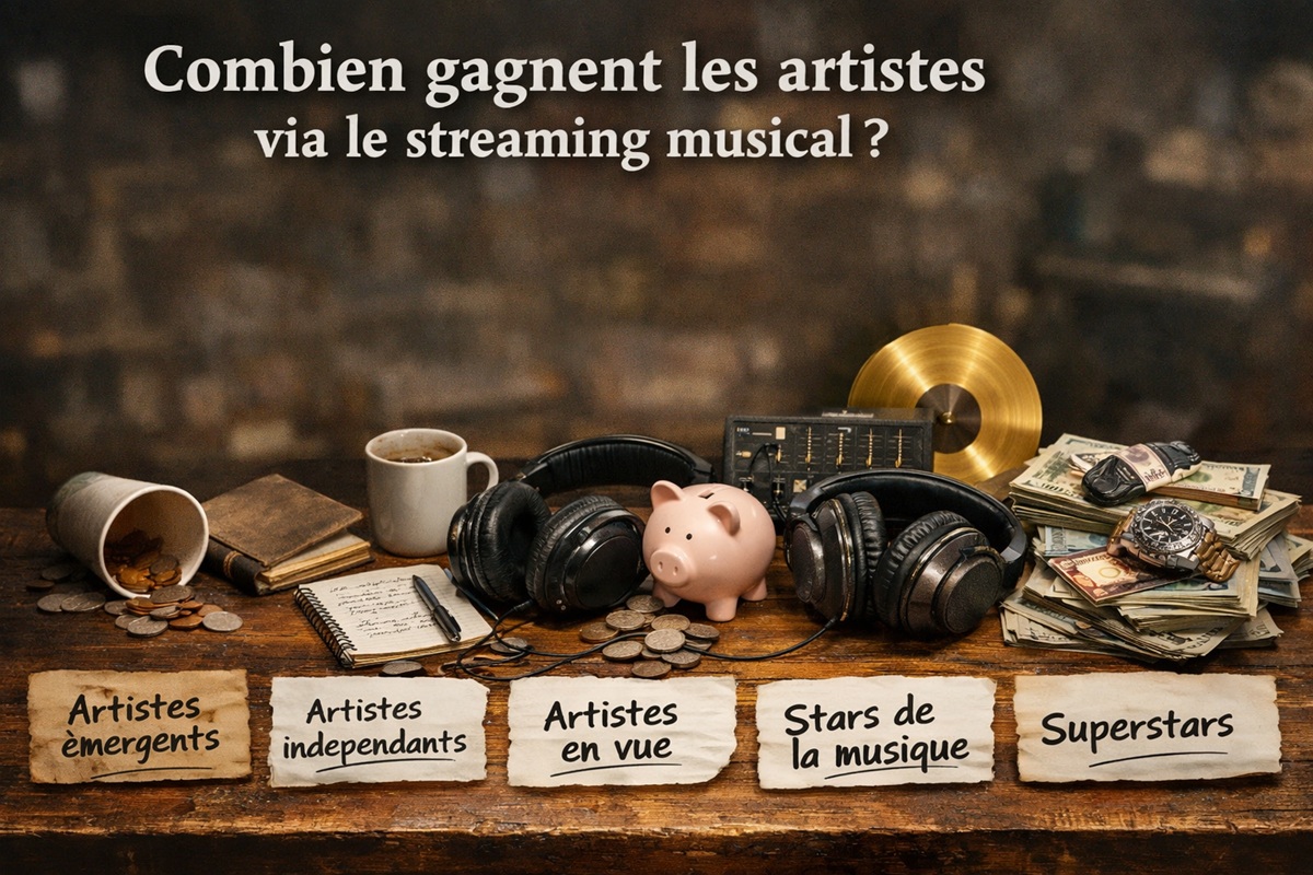 Illustration du financement des artistes via streaming