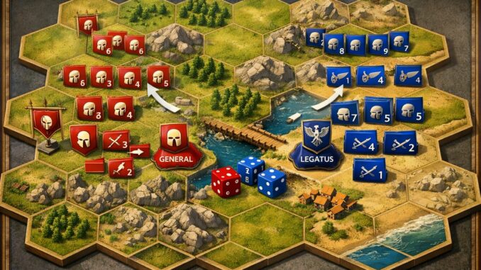 bataille épique de l'Antiquité comme dans Strategos