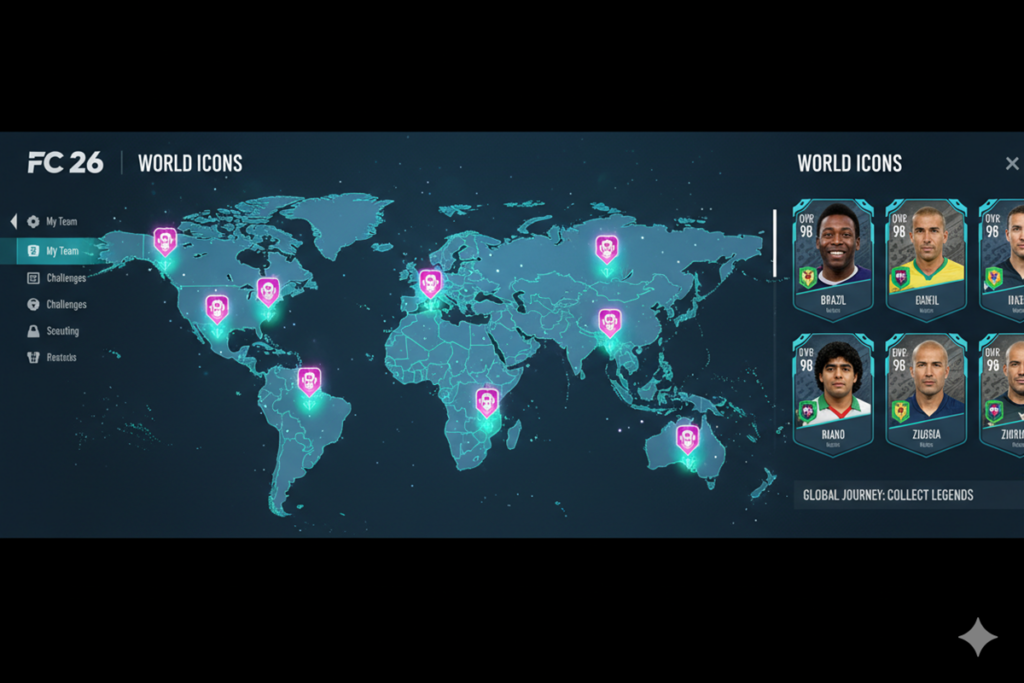 Carte icônes sur EA FC 26