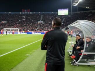 Un entraîneur de football