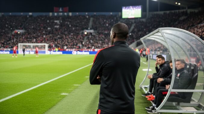 Un entraîneur de football