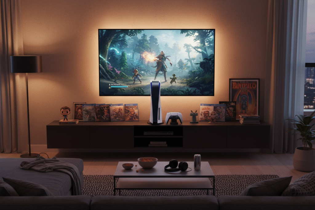 Une console de jeu similaire à la PS5