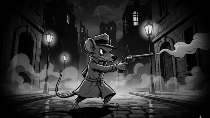 détective en style cartoon noir comme dans MOUSE: P.I. for Hire