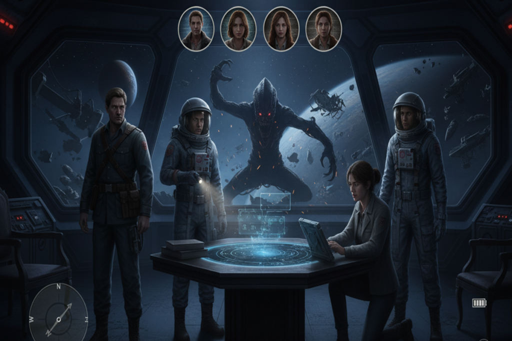 Gameplay d’un jeu d’horreur similaire à Directive 8020