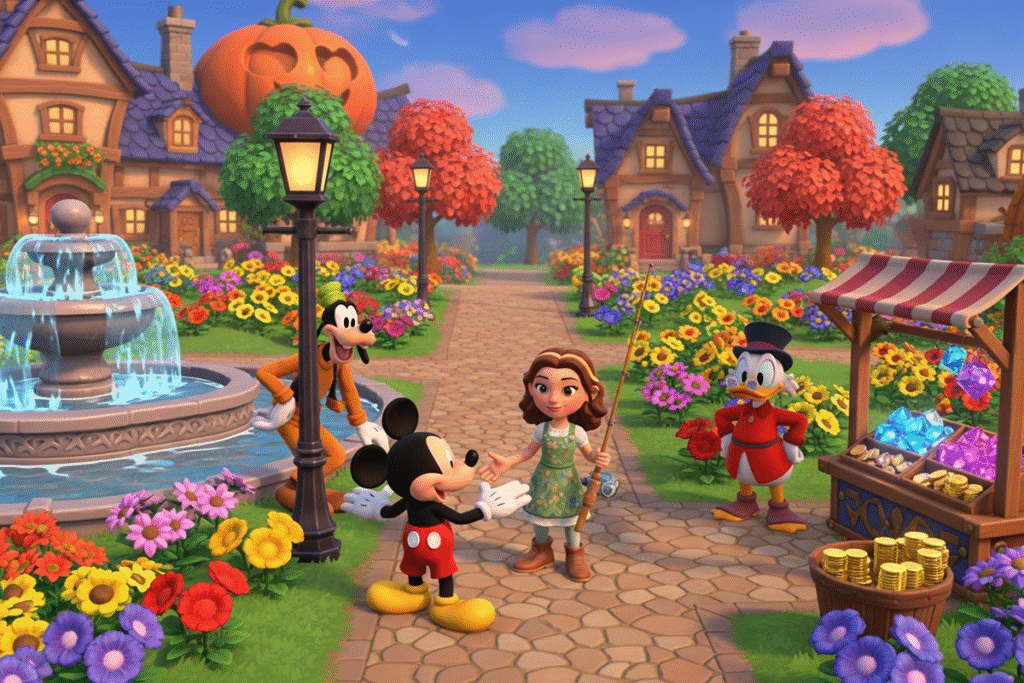 Gameplay d’un jeu similaire à Disney Dreamlight Valley