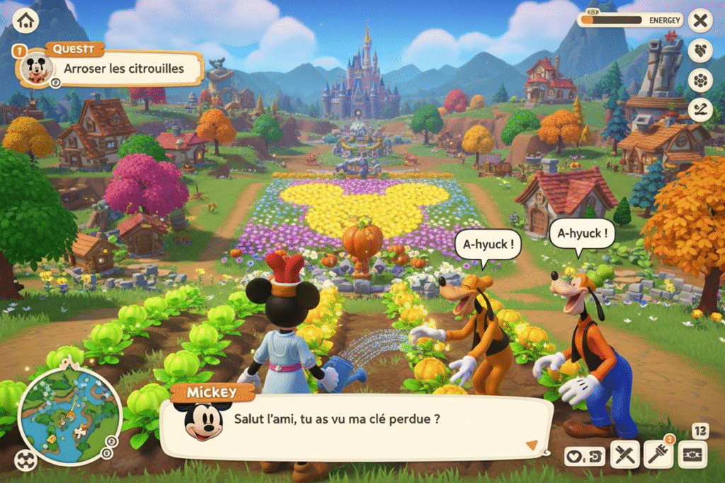 Gameplay d’un jeu d’aventure comme Disney Dreamlight Valley