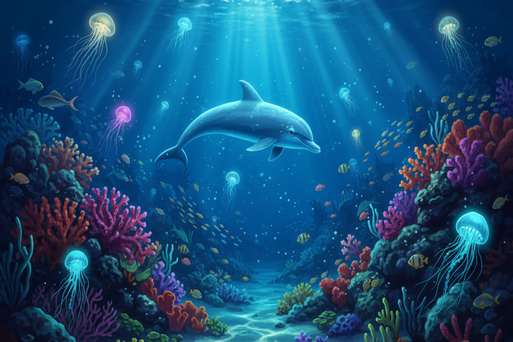 Un jeu avec un dauphin similaire à Ecco the Dolphin