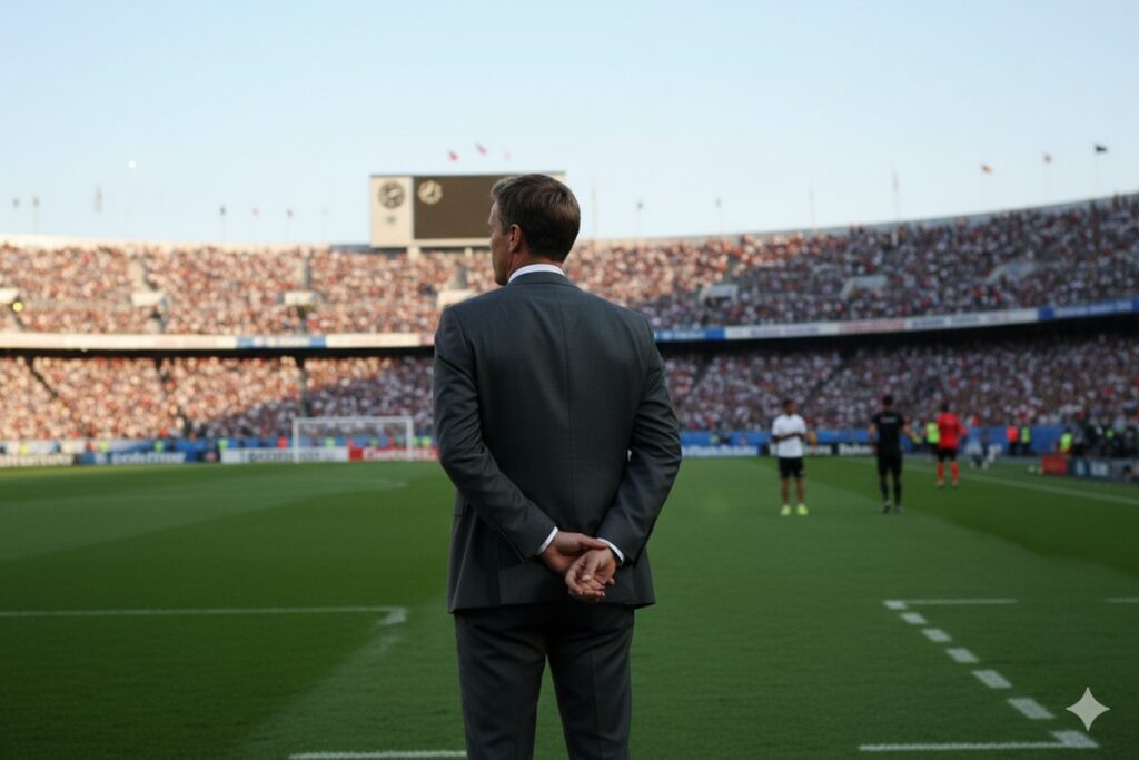 Un entraîneur de football