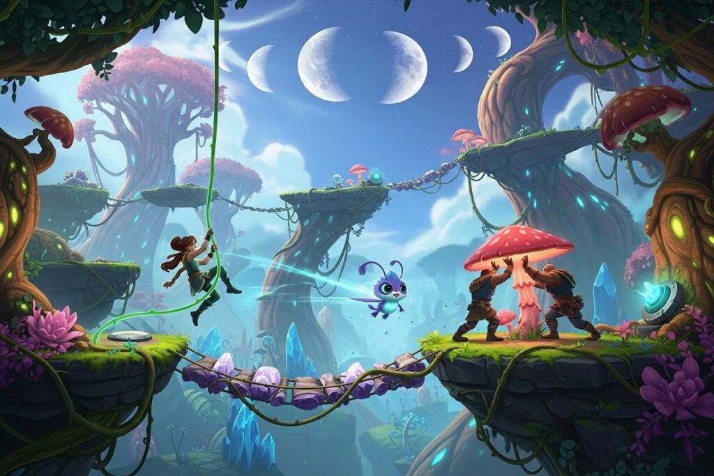 environnement forestier alien comme dans Planet of Lana II: Children of the Leaf