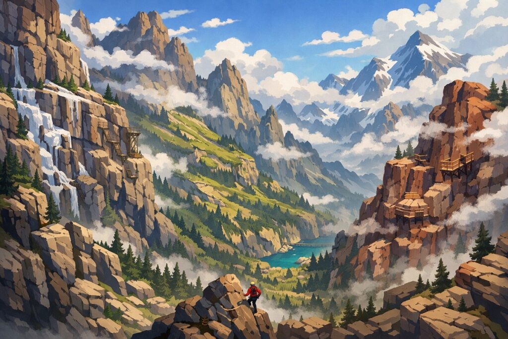 esthétique d’un jeu inspiré de Cairn