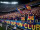 Supporteurs du FC Barcelone lors d'un match de Liga