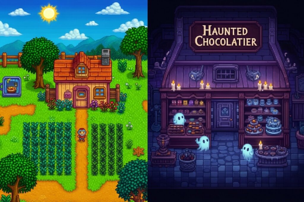 gameplay d'un jeu du créateur de Stardew Valley