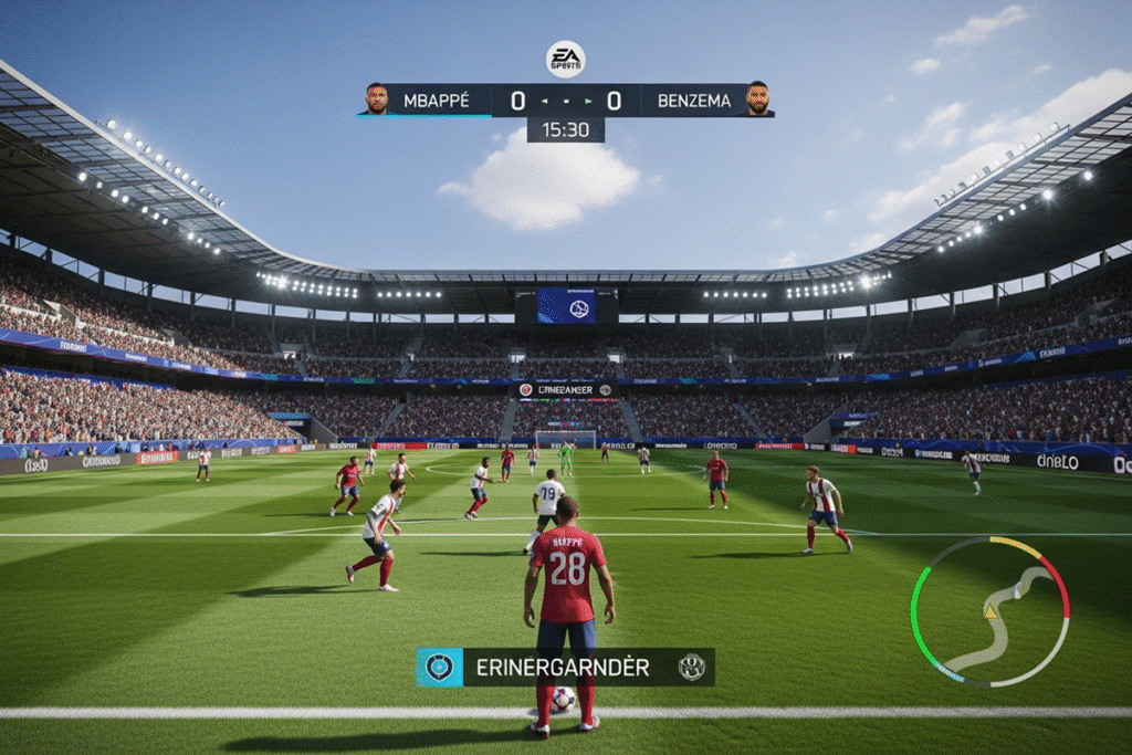 Gameplay d’un jeu de sport comme EA Sports FC 26