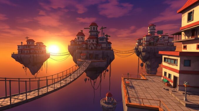 île flottante d’un jeu comme Dread Delusion