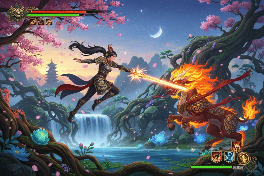 Gameplay d’un jeu de combat comme Genigods : Nezha