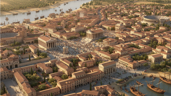 Gameplay d’un jeu de gestion similaire à Anno 117 : Pax Romana