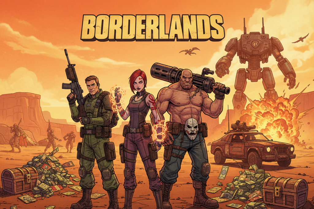 Personnages d’un jeu de tir similaire à Borderlands 4