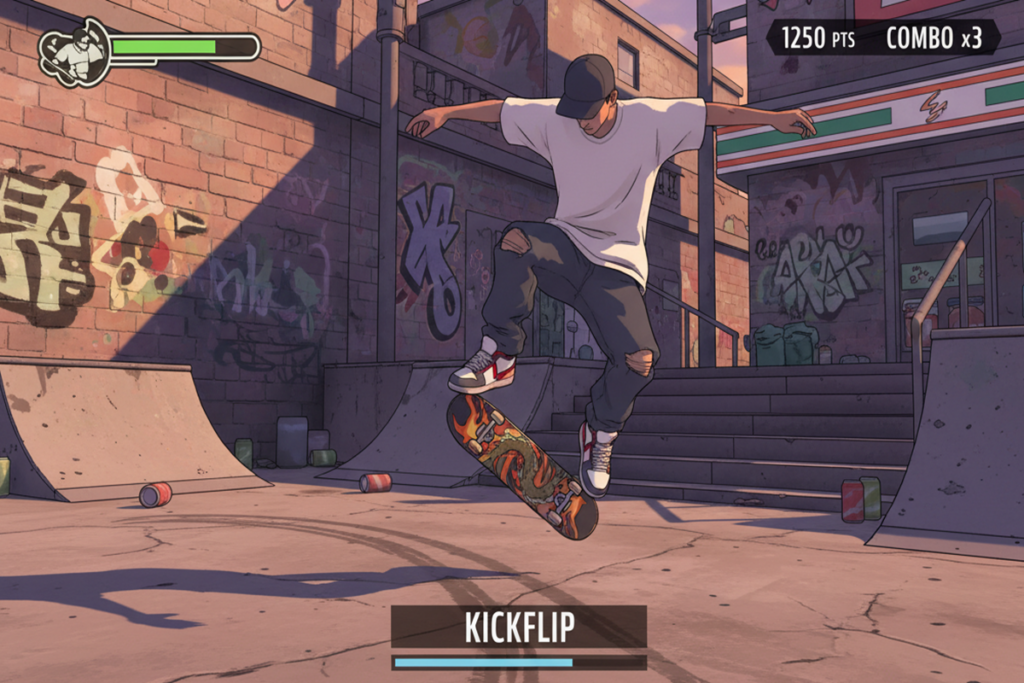 Un jeu de skateboard similaire à skate.