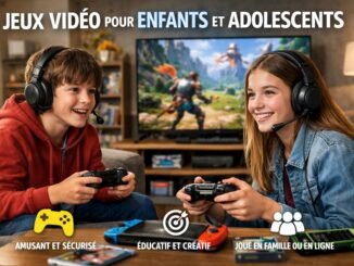 Des enfants lors d’une partie de jeux vidéo