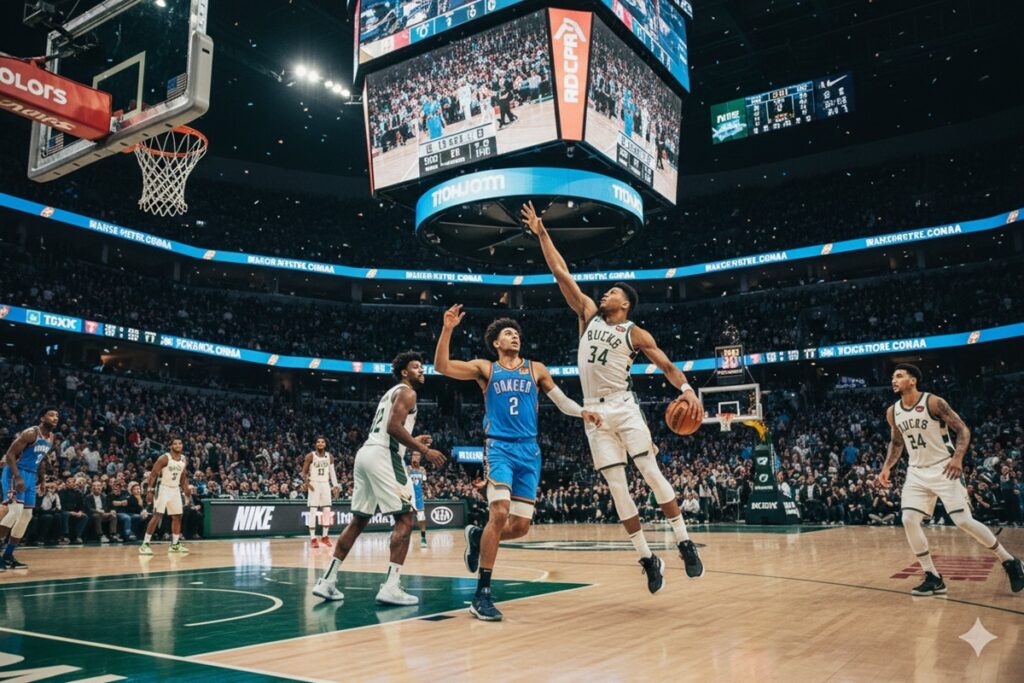 Match NBA Milwaukee vs Oklahoma City