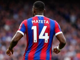 Jean-Philippe Mateta avec le maillot de Crystal Palace