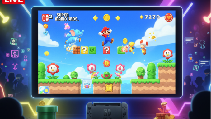 Un live similaire au jeu Super Mario de Nintendo