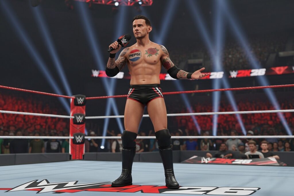 personnage comme celui de CM Punk dans WWE 2K26