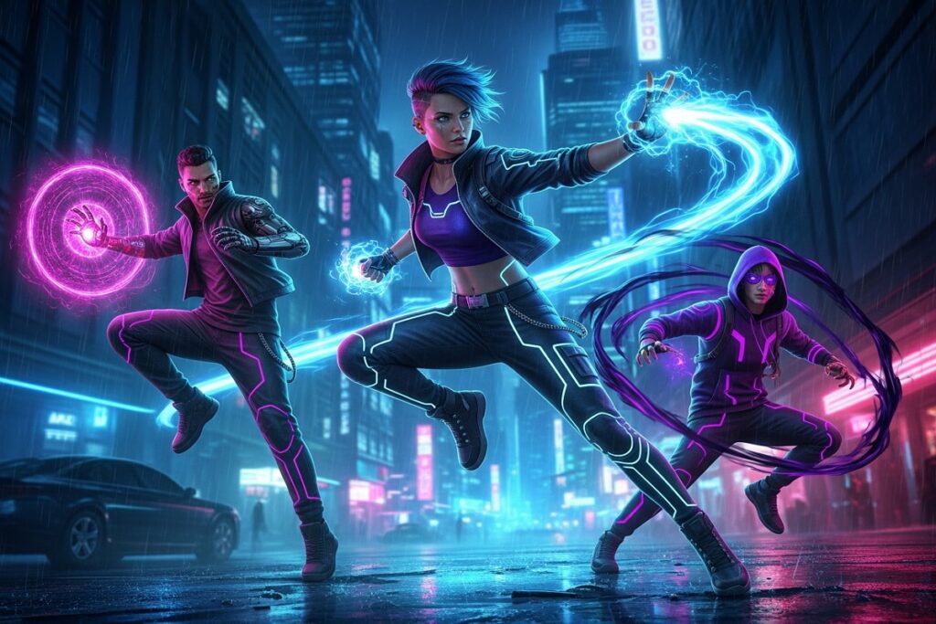 personnages inspirés d'un jeu comme Neverness to Everness