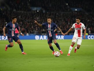 Match Ligue des Champions entre le PSG et Monaco