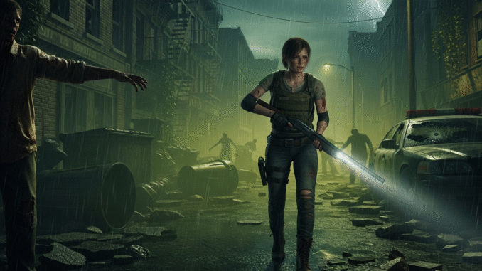 Gameplay d’un jeu de survie similaire à Resident Evil Requiem