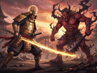 samouraï en armure dorée comme dans Nioh 3