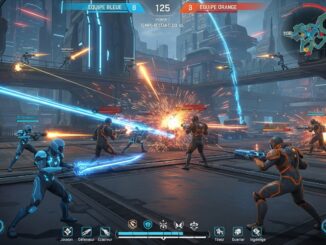 scène d'action inspirée du jeu Highguard