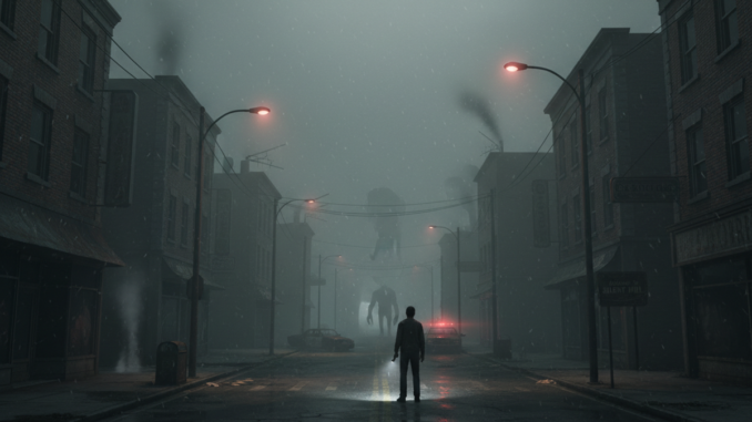 Gameplay d’un jeu d’horreur similaire à Silent Hill