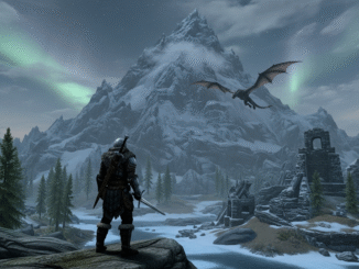Gameplay d’un jeu d’action similaire à The Elder Scroll V : Skyrim