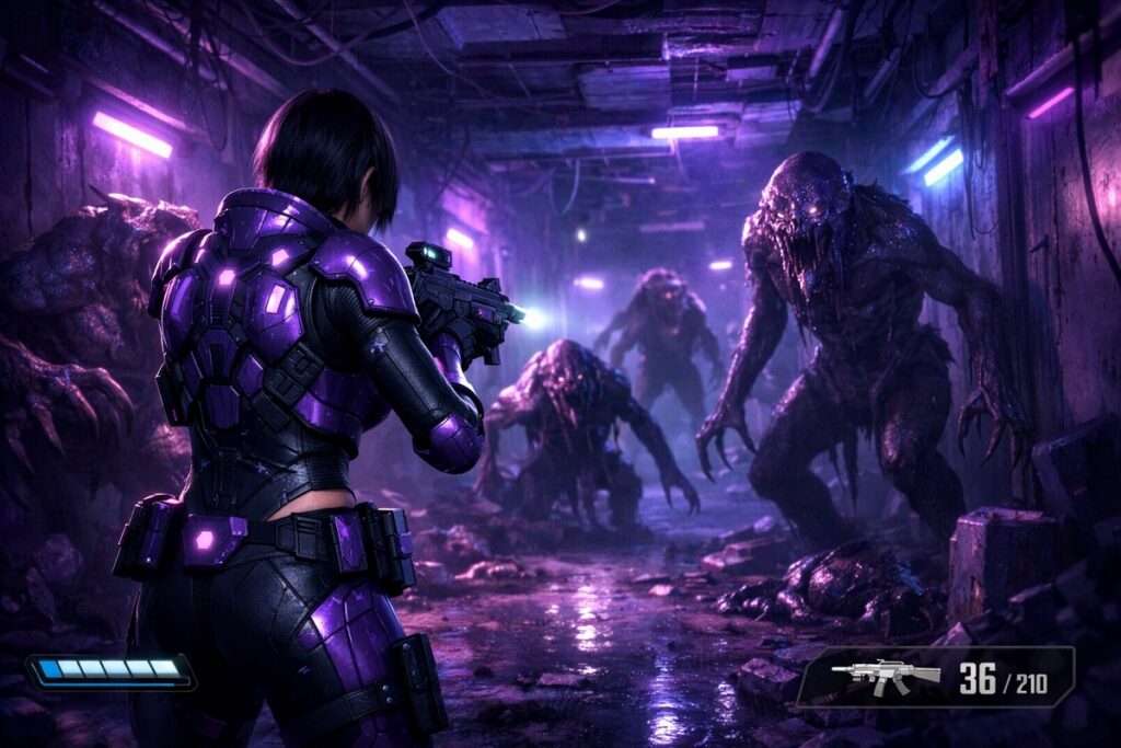 un personnage en armure comme dans Code Violet