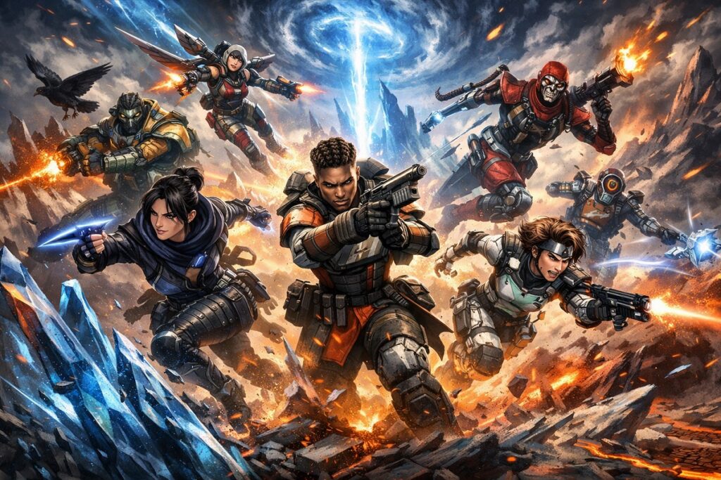 une battle royale comme dans Apex Legends