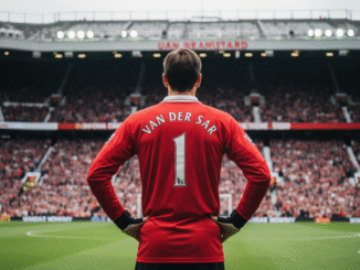 Gardien de but avec le maillot de Van der Sar