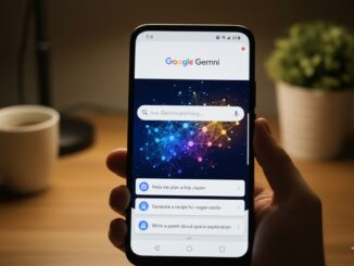 Google Gemini ouvert sur un smartphone